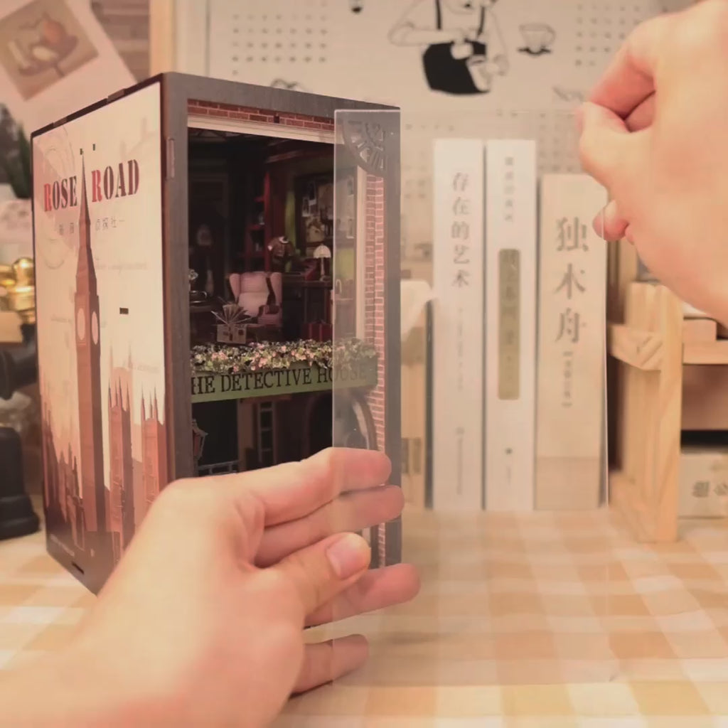 agencia de detetives booknook diy - caixa protetora video