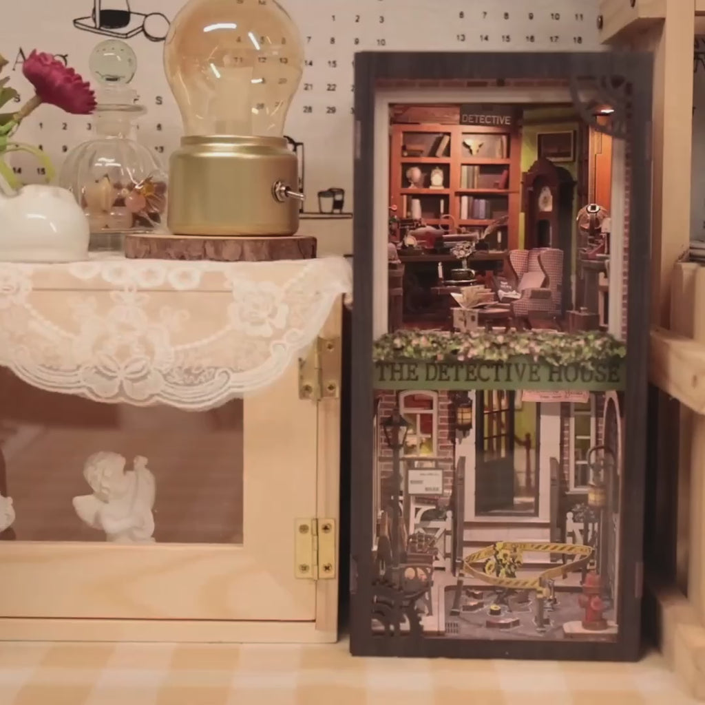 agencia de detetives booknook diy - porta abrivel video