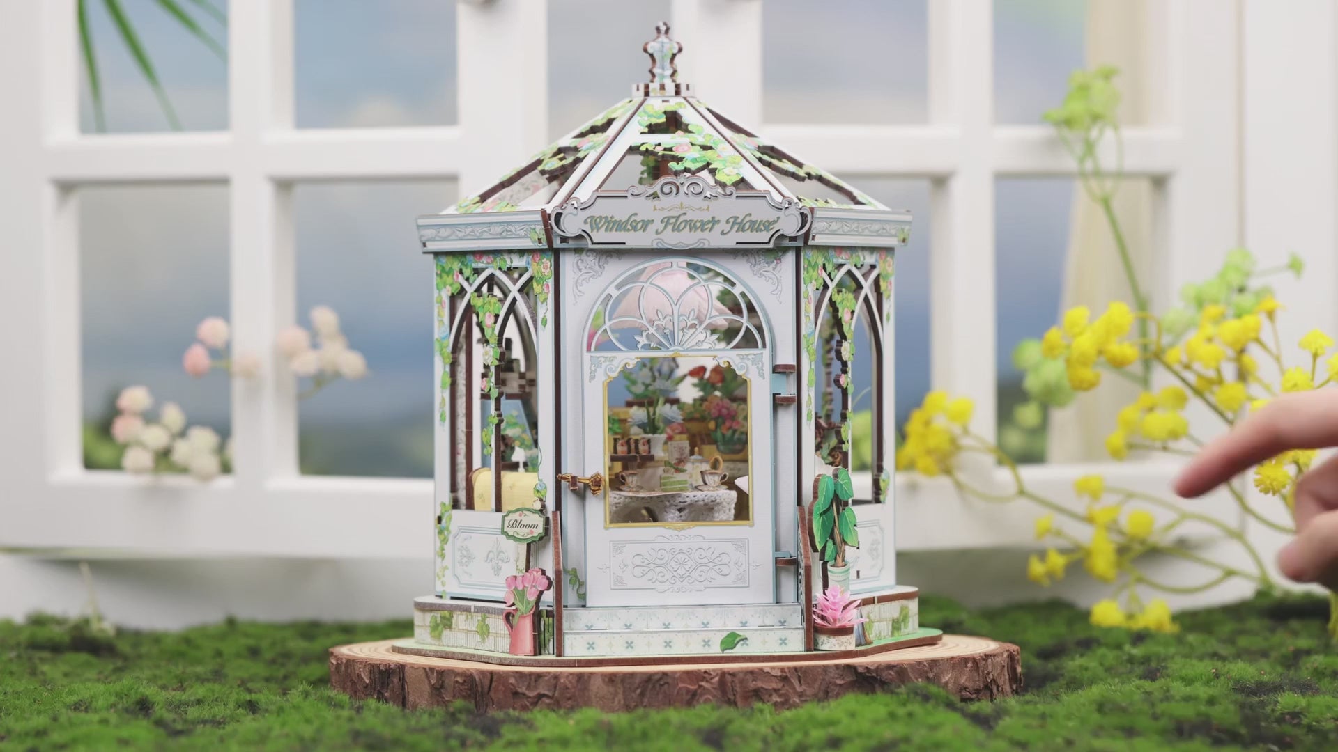 jardim secreto casa miniatura diy - luz led video