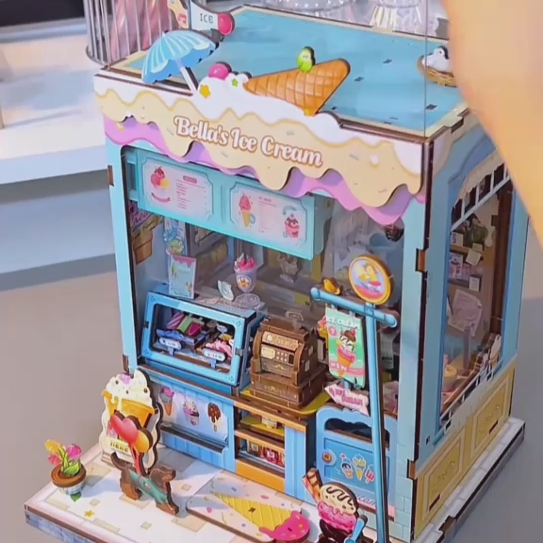sorveteria da bella casa miniatura - caixa protetora video