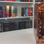 mundo magico book nook diy - luz led video