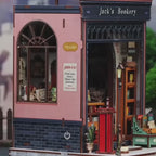 livraria do jack casa miniatura diy - luz led video