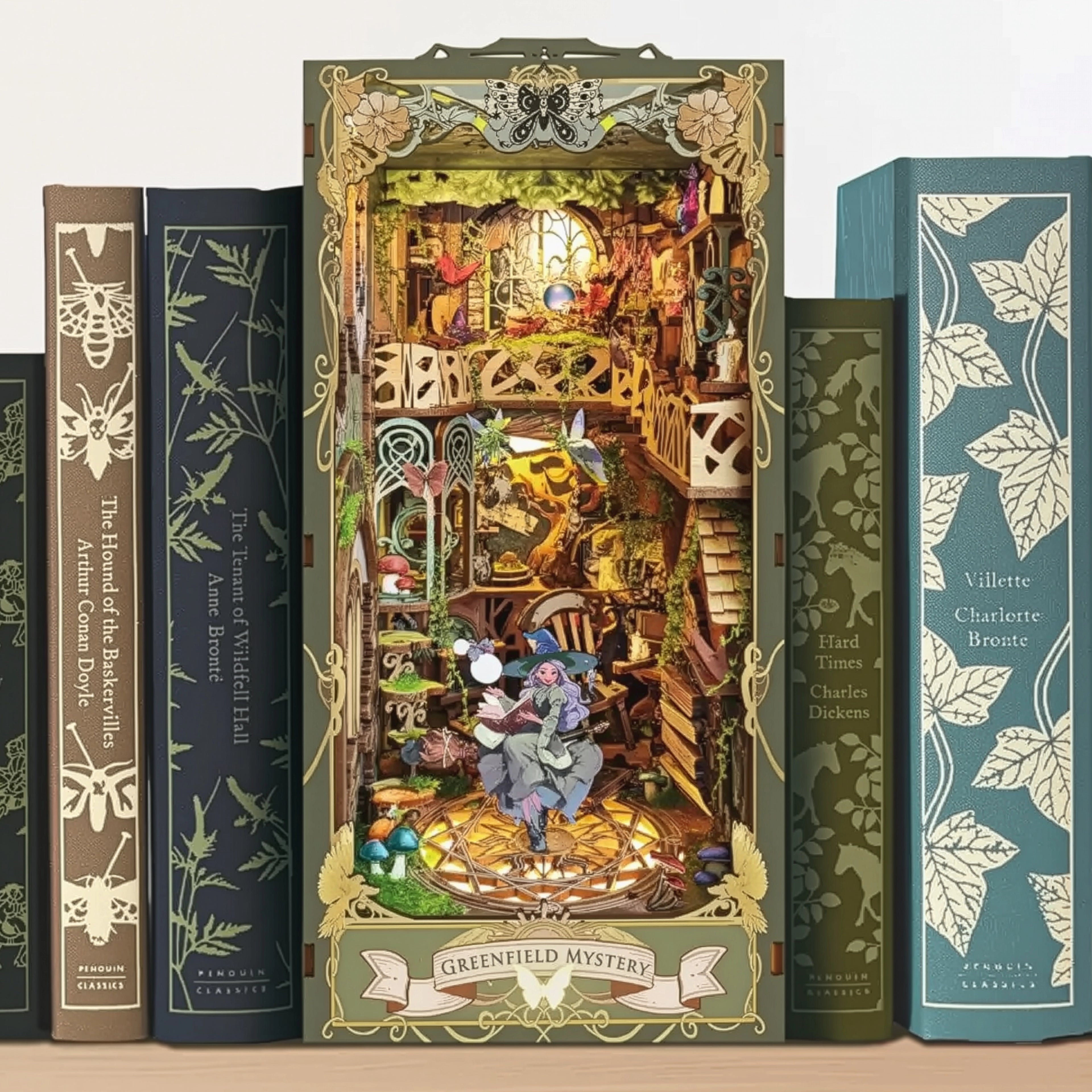 Reino Verde das Fadas Book Nook DIY