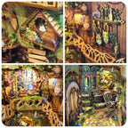 Reino Verde das Fadas Book Nook DIY