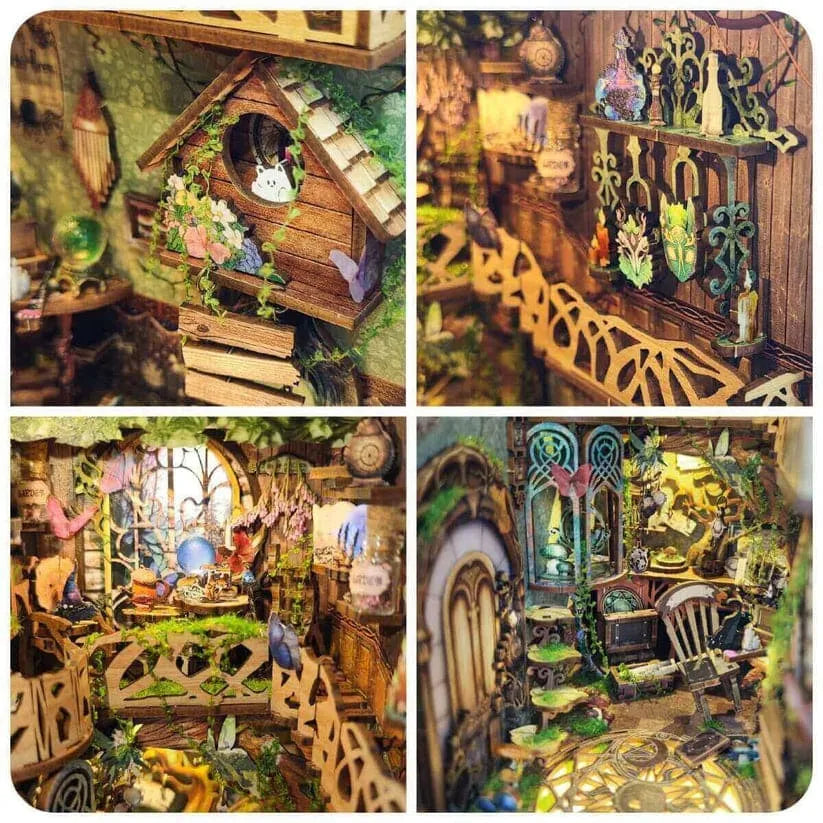 Reino Verde das Fadas Book Nook DIY
