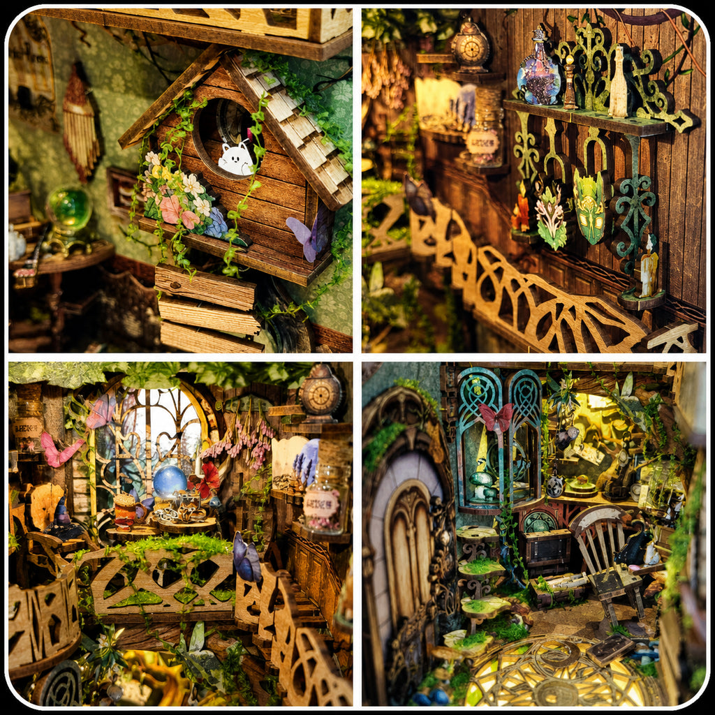 Reino Verde das Fadas | Book Nook DIY