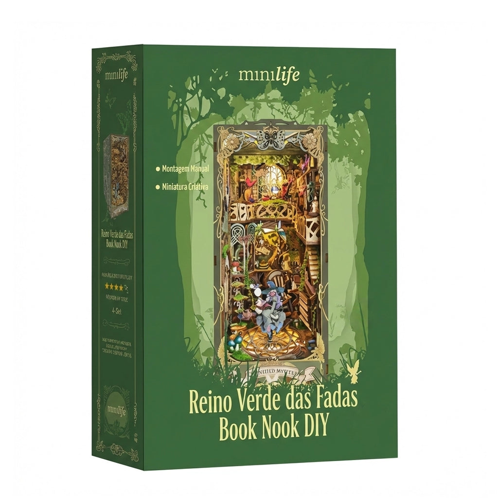 Reino Verde das Fadas | Book Nook DIY