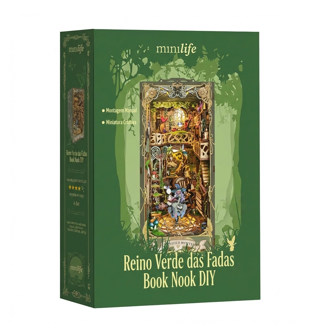 Reino Verde das Fadas | Book Nook DIY