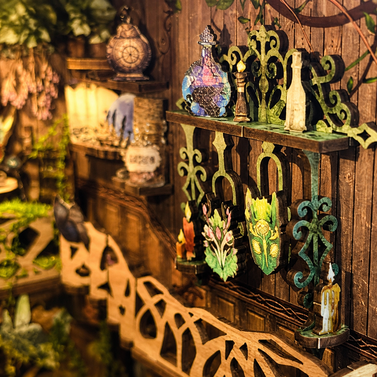 reino verde das fadas book nook diy - carrossel imagem 2