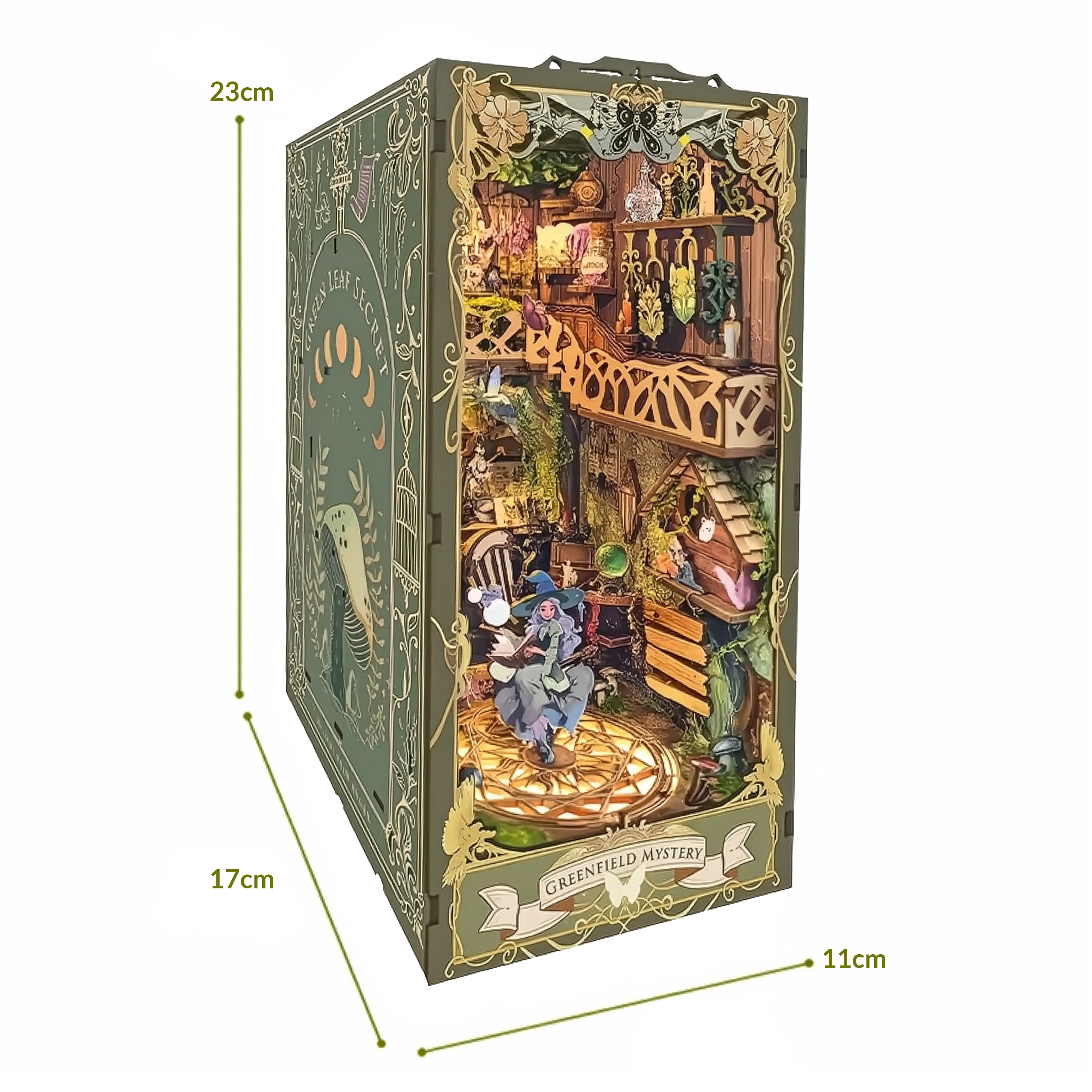 Reino Verde das Fadas Book Nook DIY