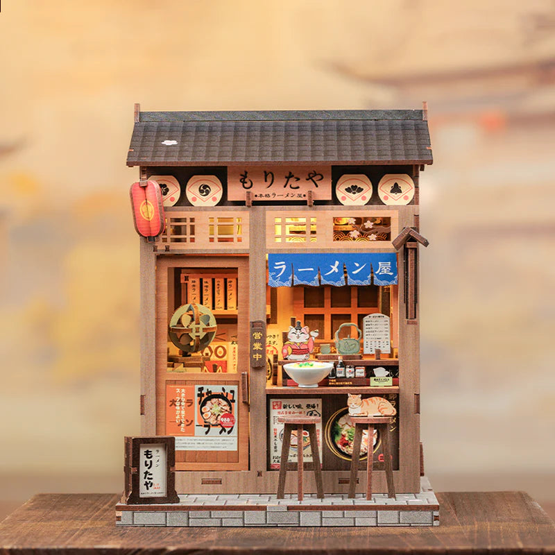 Restaurante Japonês de Ramen Casa Miniatura DIY