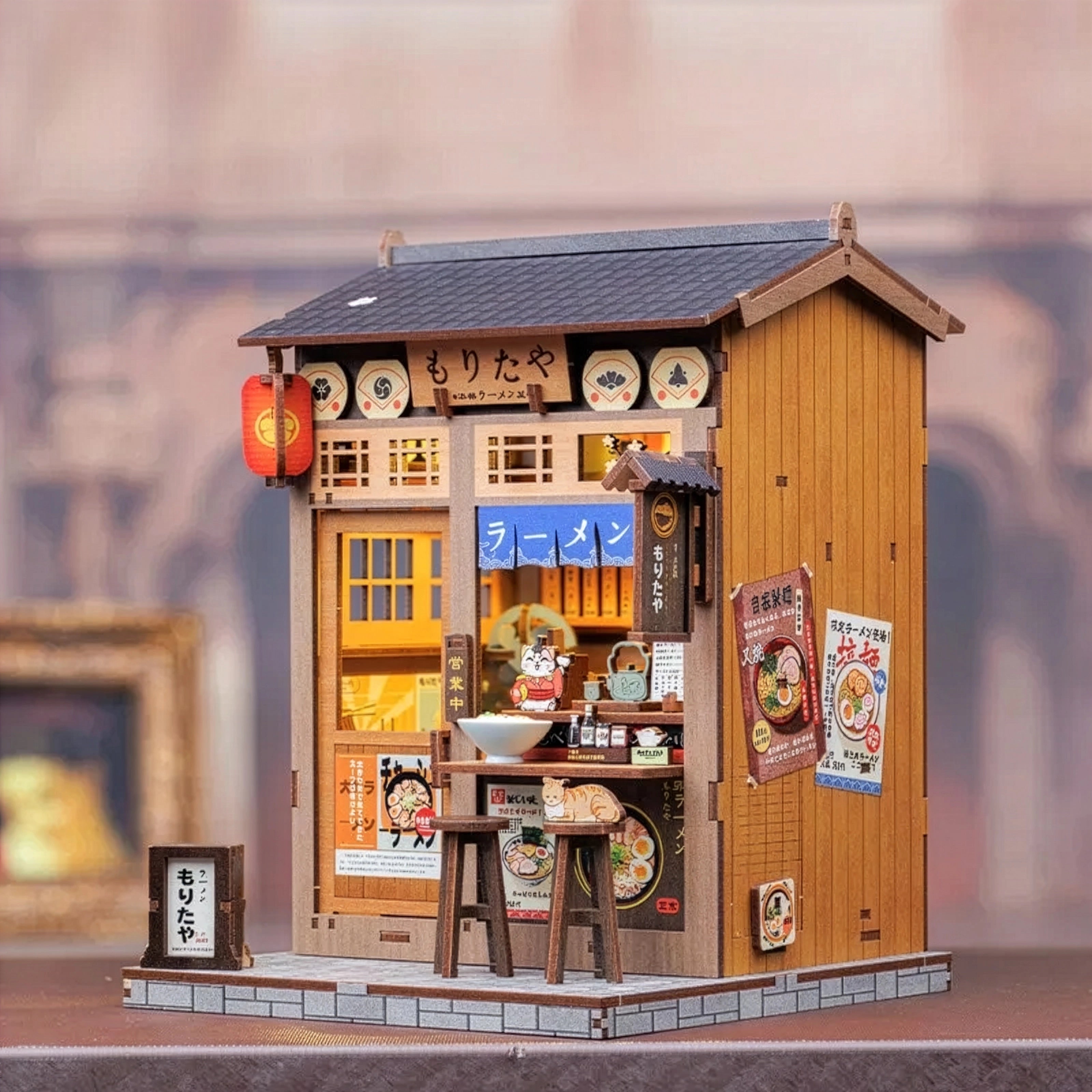 Restaurante Japonês de Ramen Casa Miniatura DIY