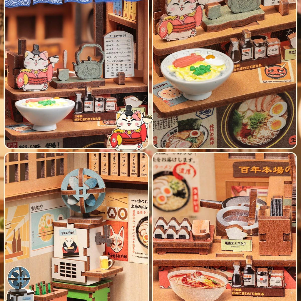 Restaurante Japonês de Ramen Casa Miniatura DIY