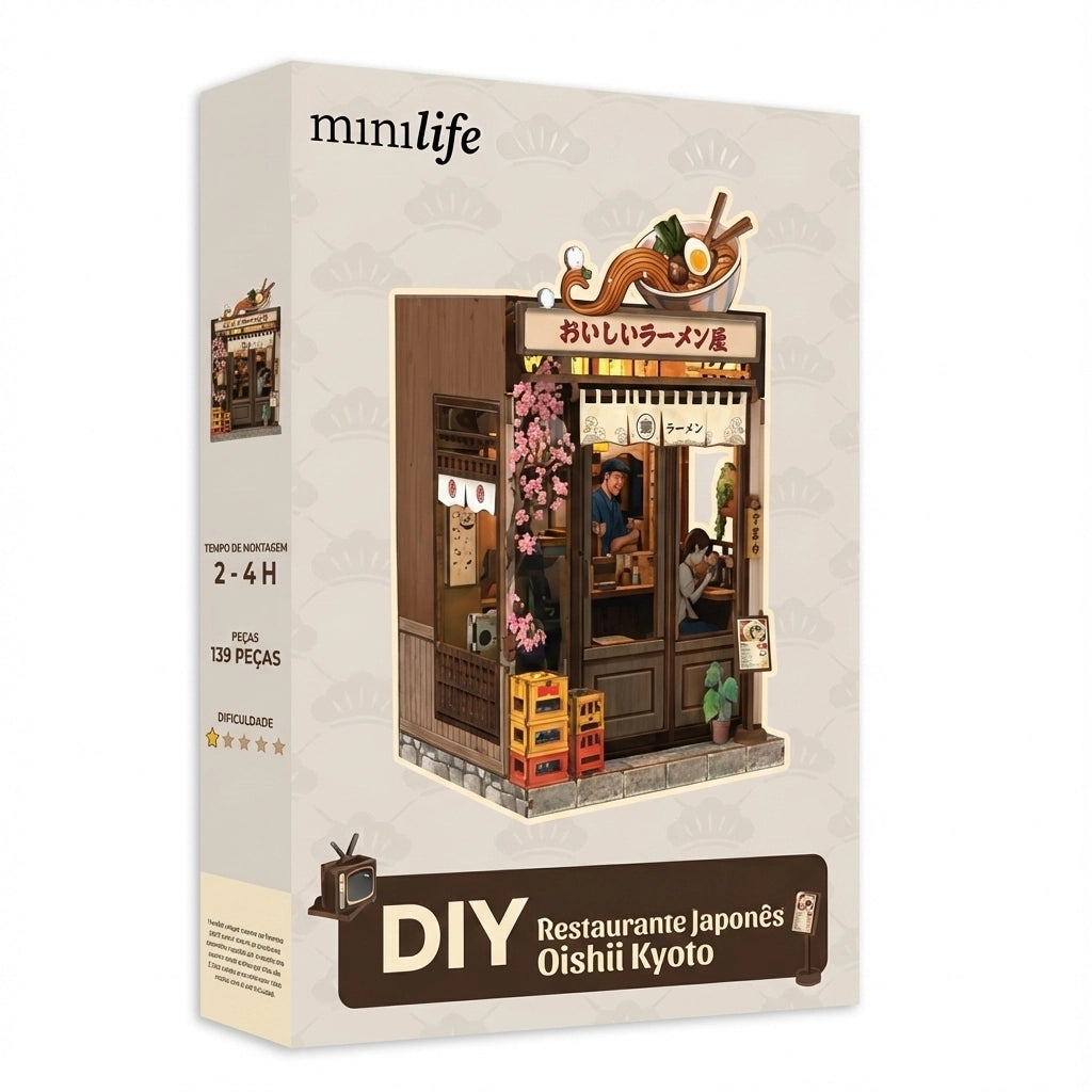Restaurante Japonês Oishii Kyoto Casa Miniatura DIY