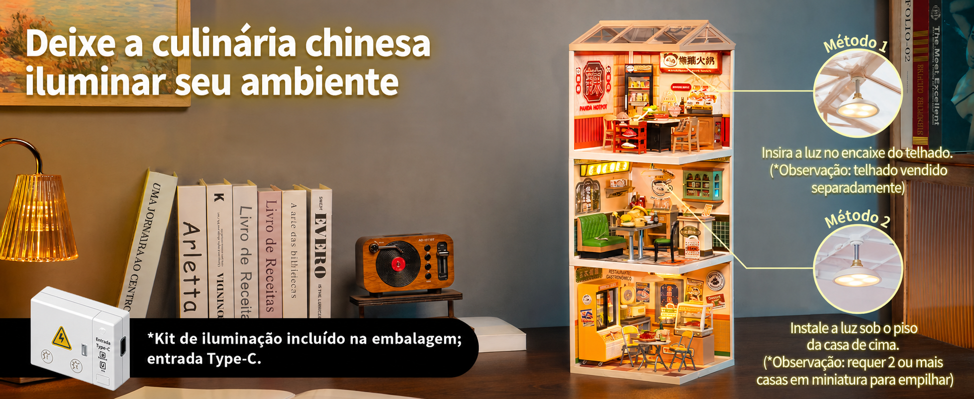restaurante panda hot pot miniatura diy - banner horizontal 1