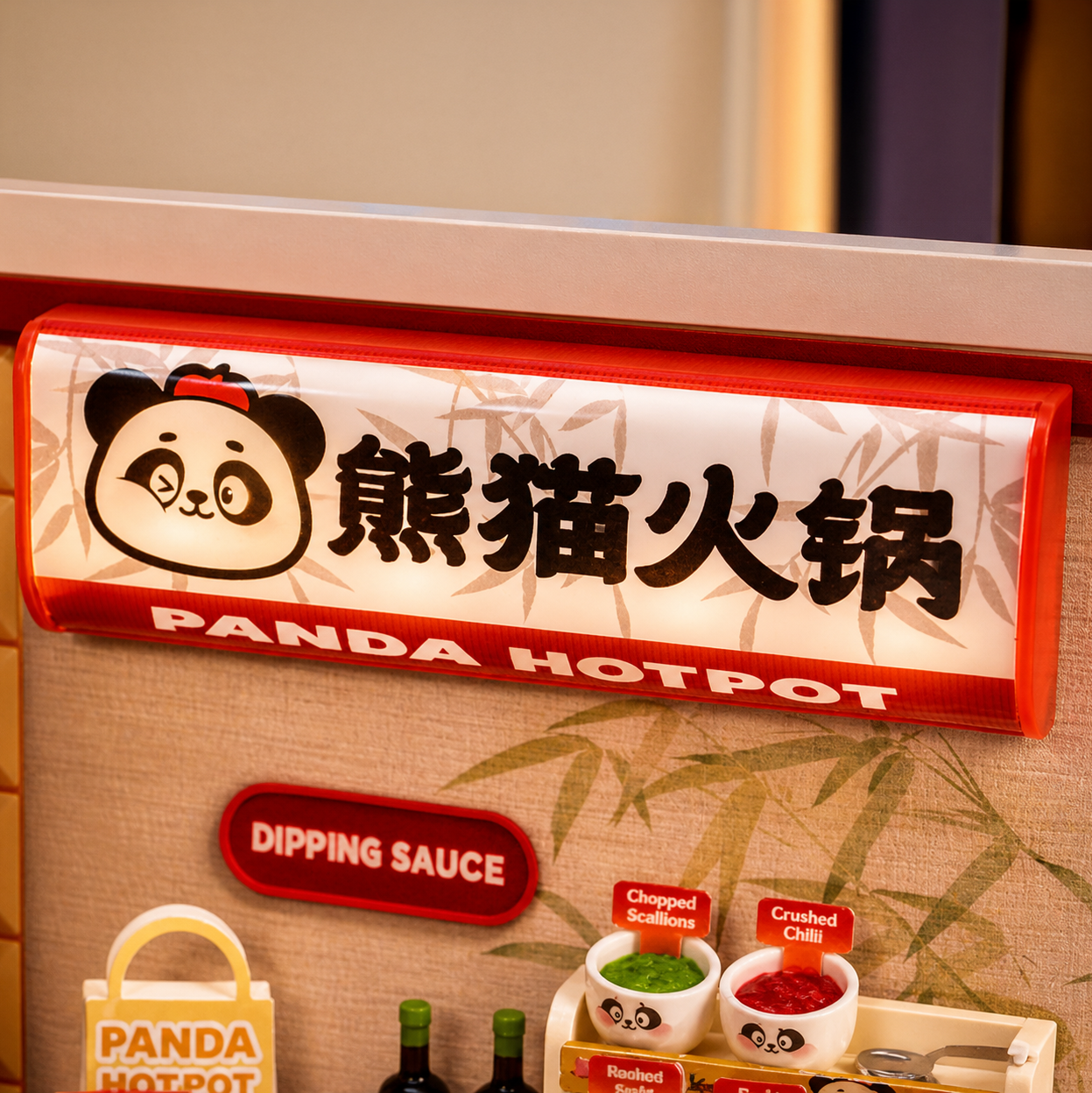 restaurante panda hot pot miniatura diy - carrossel 2 imagem 4