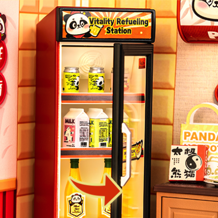 restaurante panda hot pot miniatura diy - carrossel imagem 4