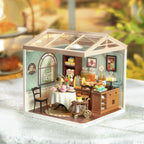 Sala de Chá Encantadora Casa Miniatura DIY