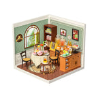 Sala de Chá Encantadora Casa Miniatura DIY
