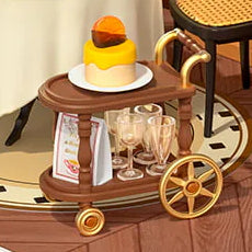 sala de cha encantada casa miniatura - carrossel imagem 4