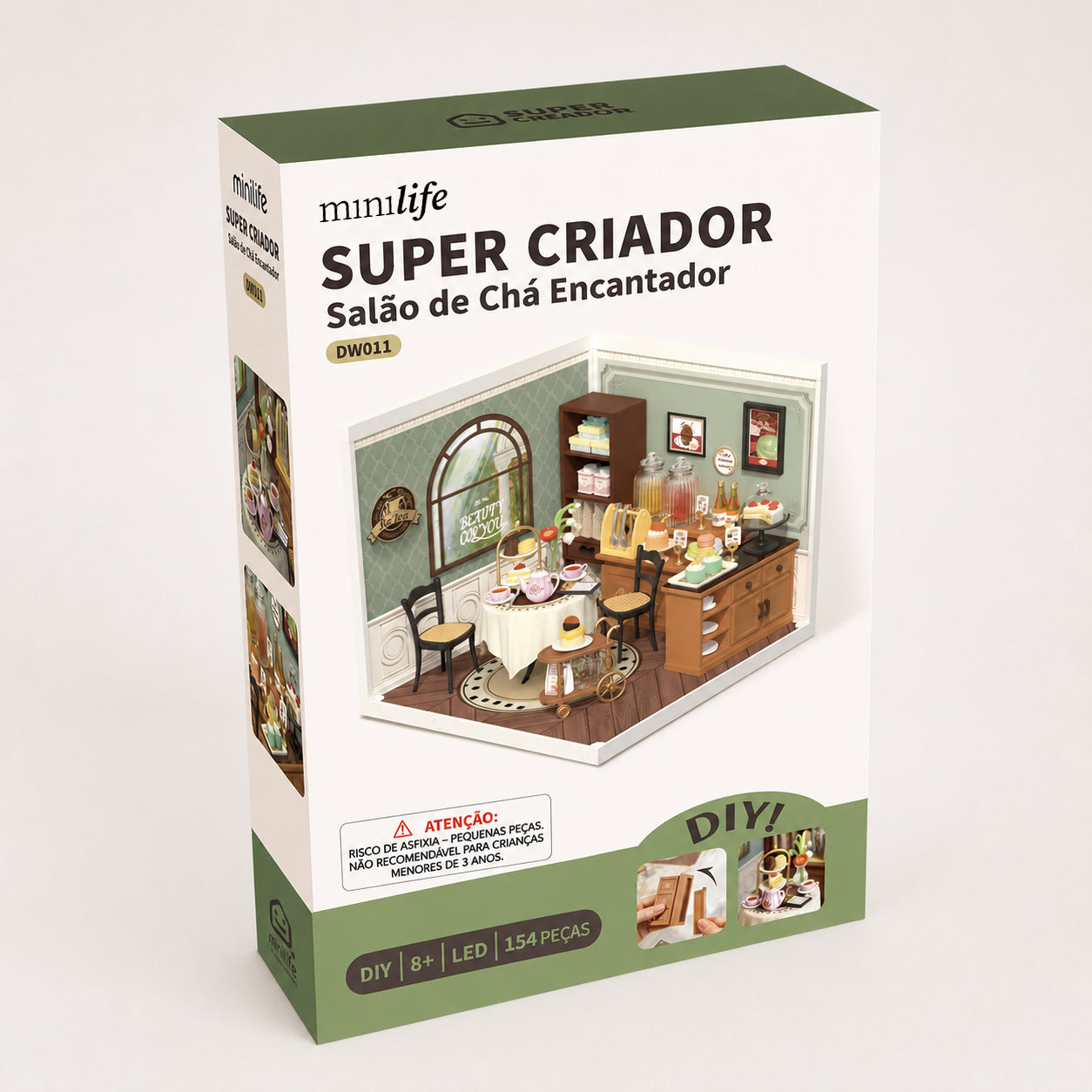 Salão de Chá Encantador | Casa Miniatura DIY