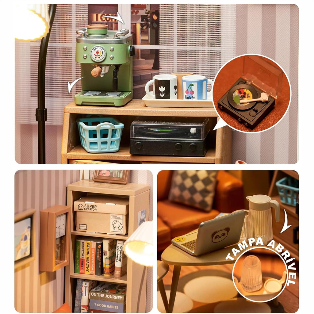 Sala de Estar Aconchegante | Casa Miniatura DIY