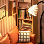 Sala de Estar Aconchegante Casa Miniatura DIY