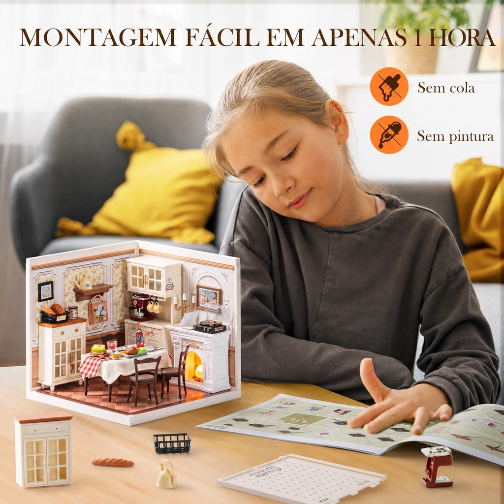 Sala de Jantar Aconchegante | Casa Miniatura DIY