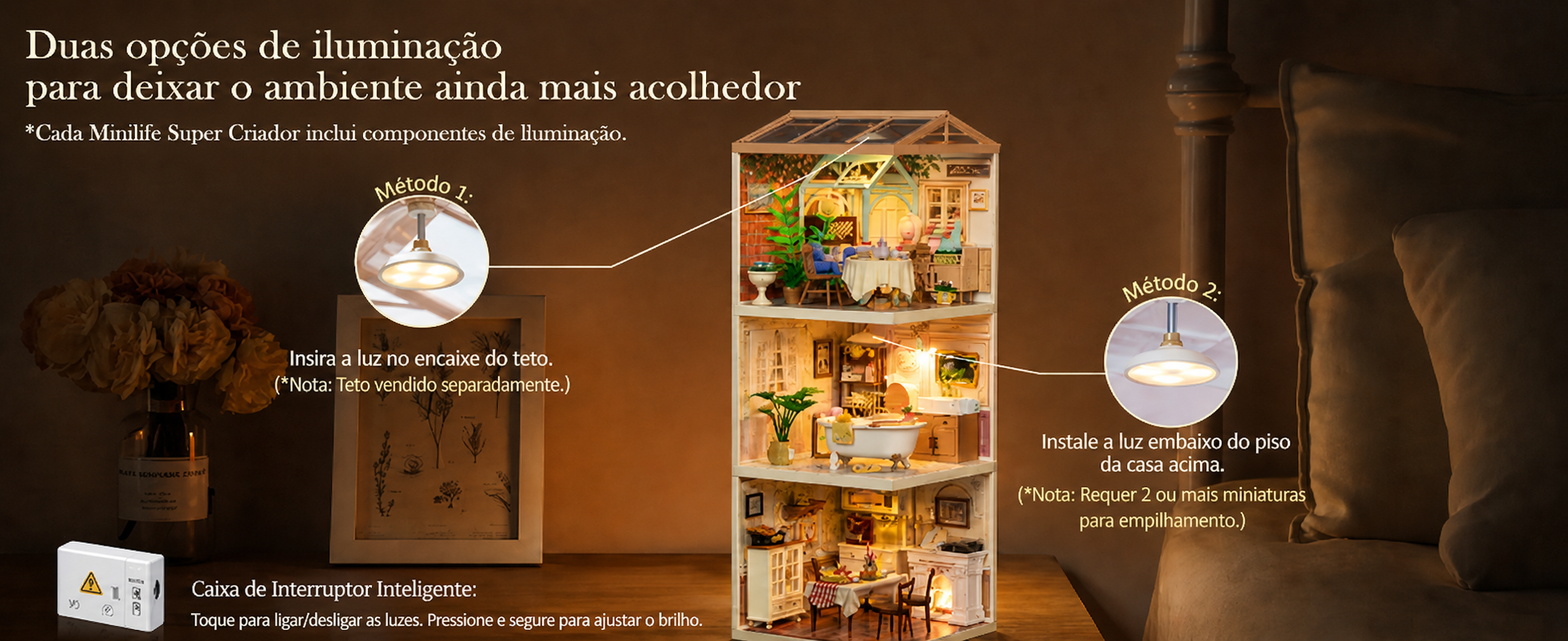 sala de jantar aconchegante casa miniatura - banner horizontal 1