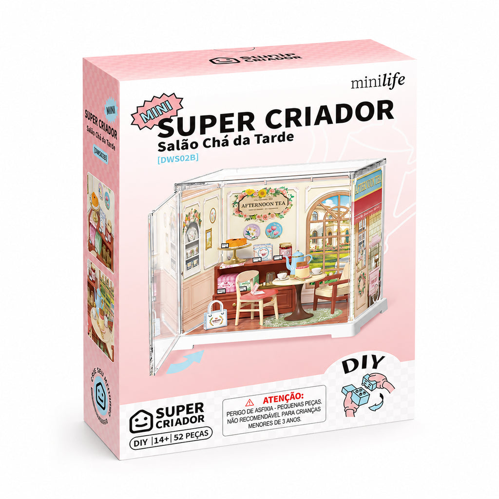 salao cha da tarde casa miniatura - imagem caixa do produto
