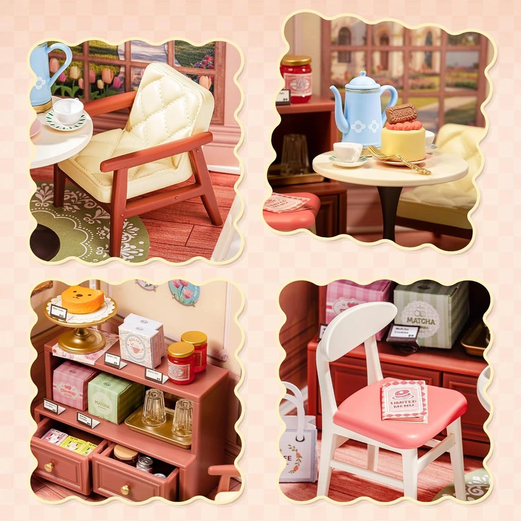 salao cha da tarde casa miniatura - montagem imagem 1