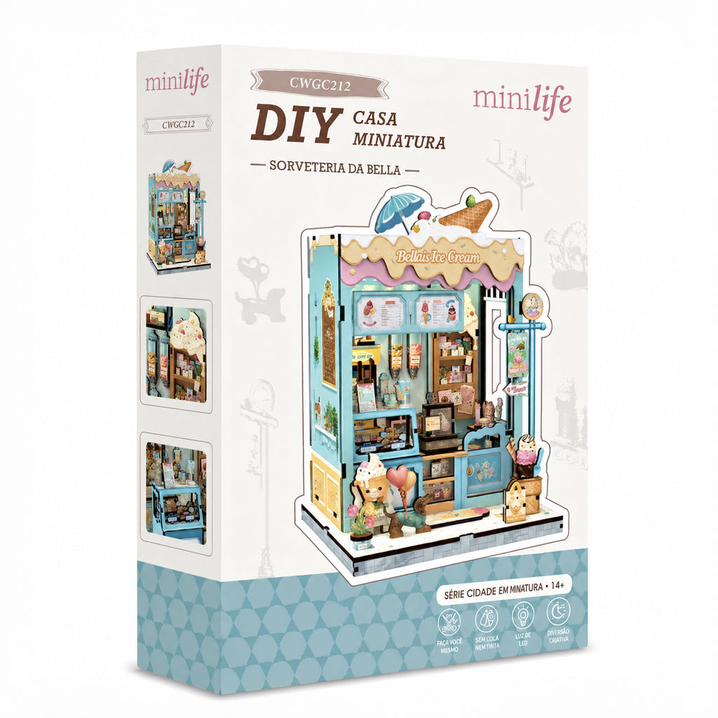 sorveteria da bella casa miniatura - imagem caixa do produto