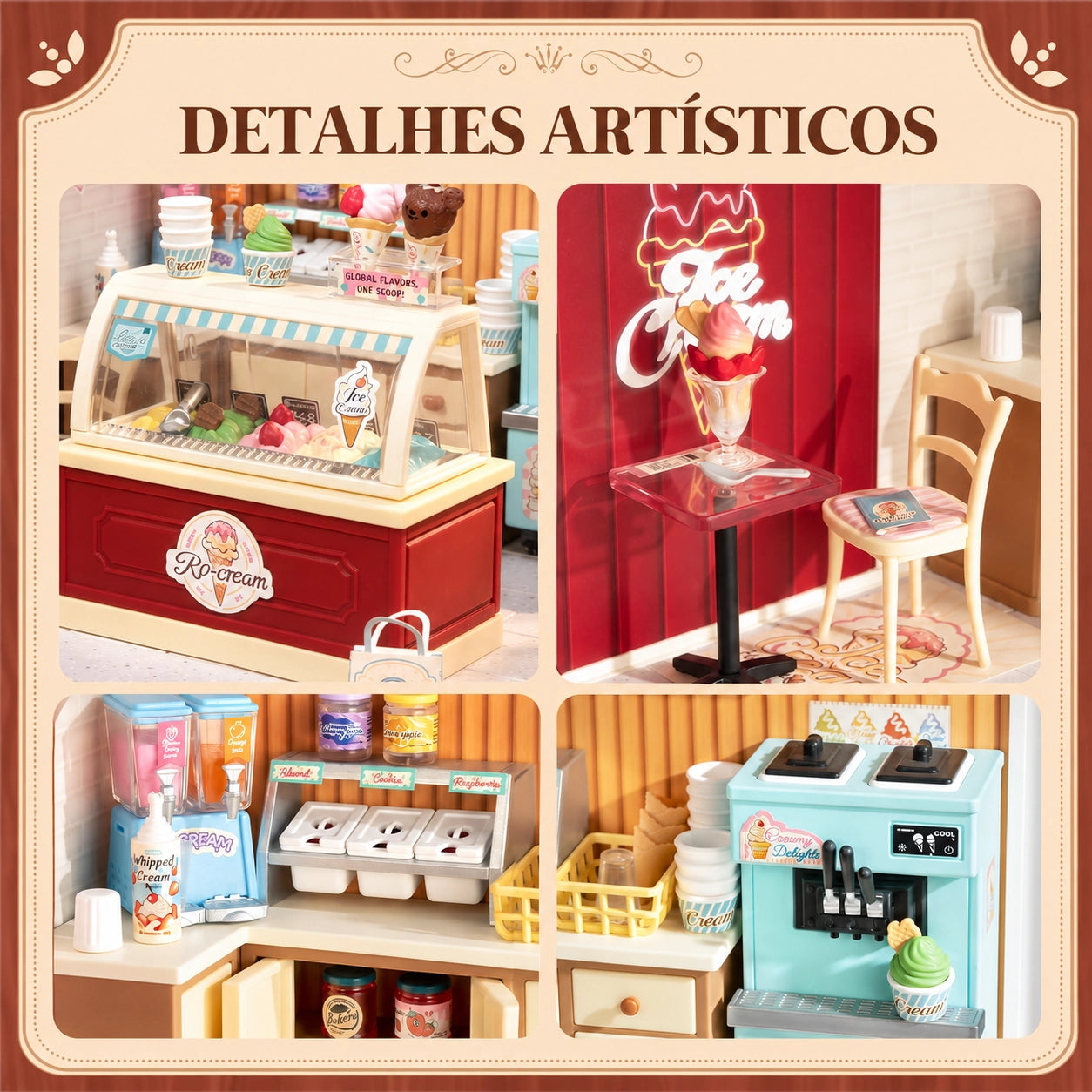 Sorveteria Deliciosa | Casa Miniatura DIY