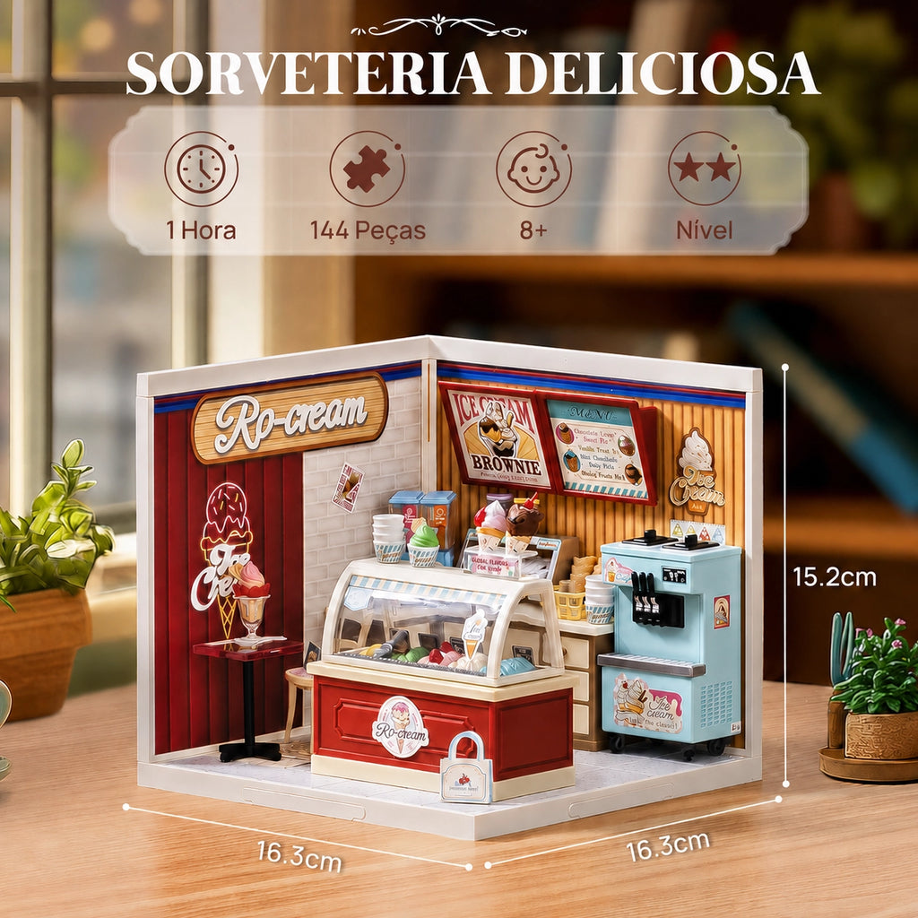 Sorveteria Deliciosa | Casa Miniatura DIY