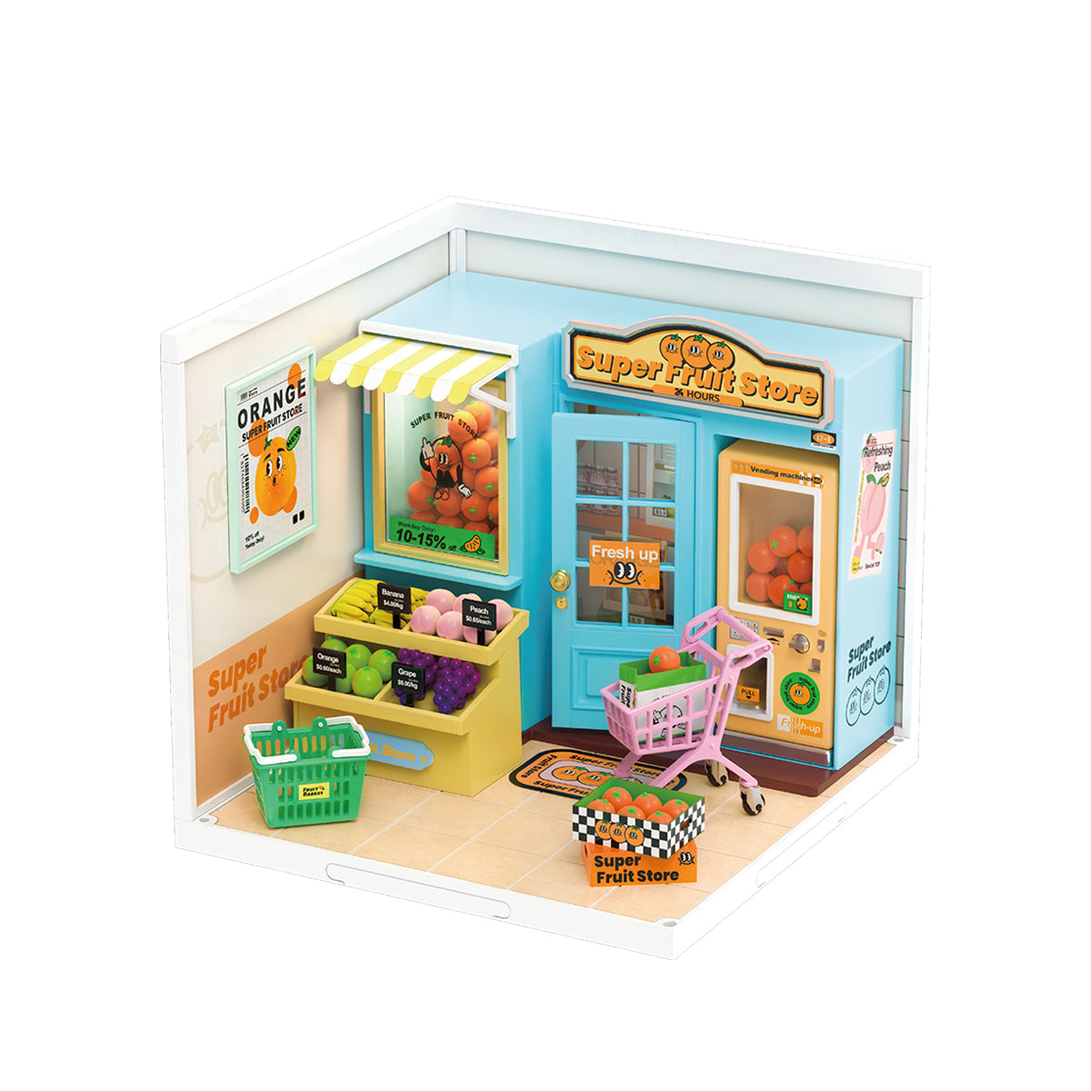 Super Fruteira Casa Miniatura DIY