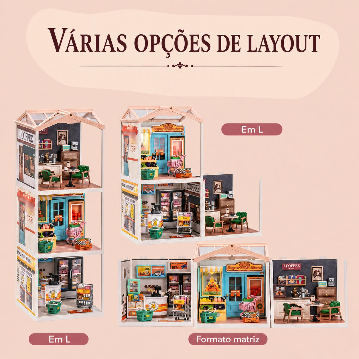 Cafeteria da Inspiração | Casa Miniatura DIY