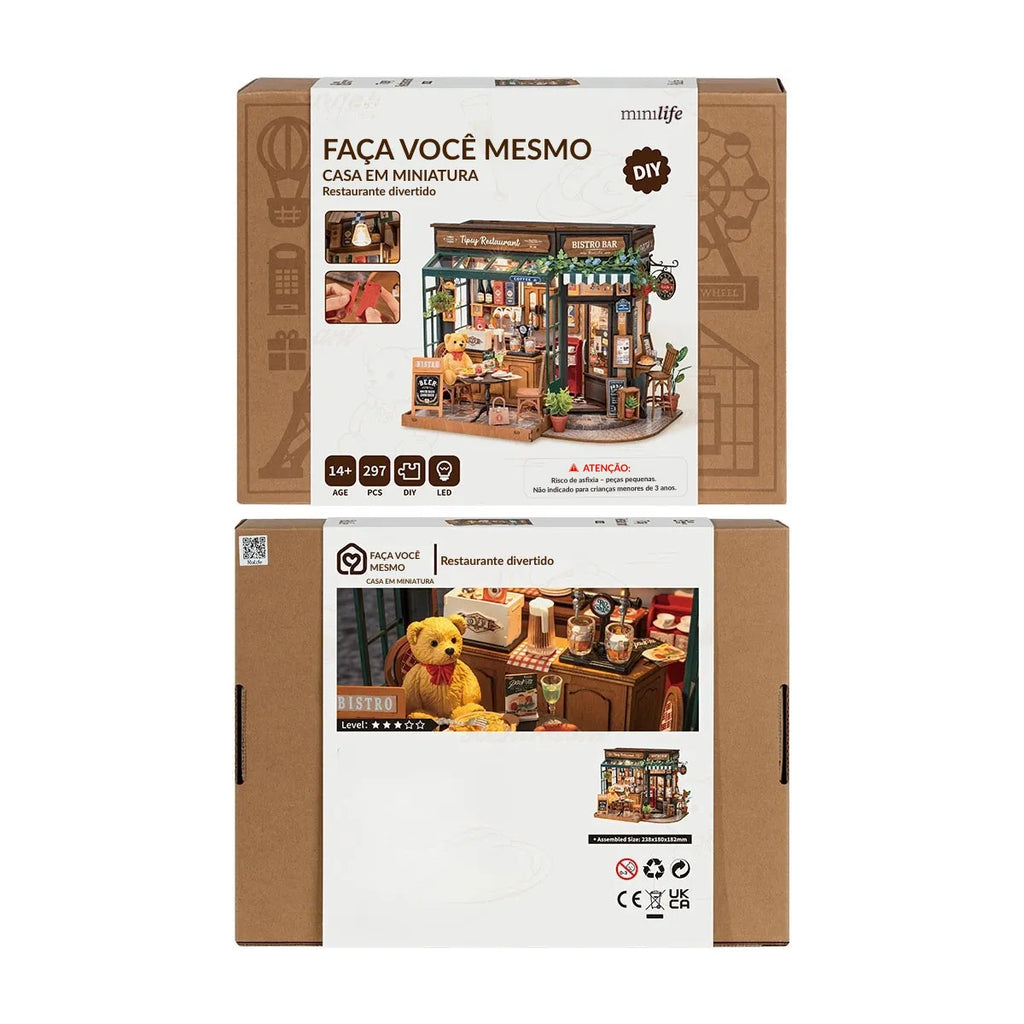 Tipsy Bistrô Casa Miniatura DIY