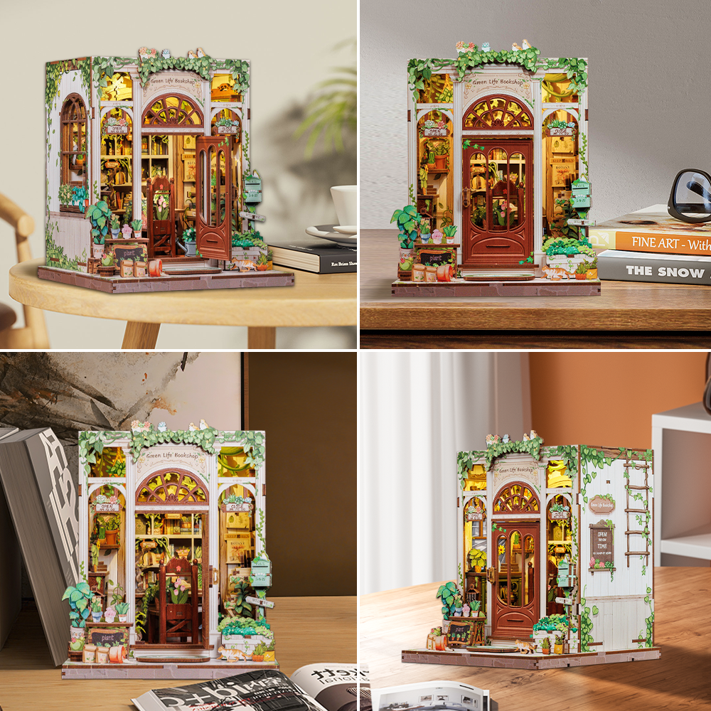 Vida Verde Livraria Casa Miniatura DIY