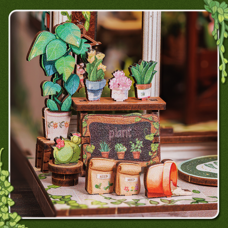 Vida Verde Livraria Casa Miniatura DIY