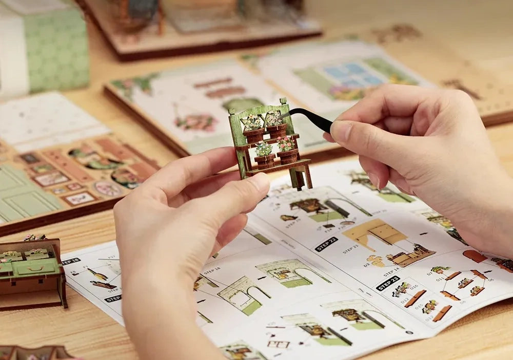 Vida Verde Livraria Casa Miniatura DIY