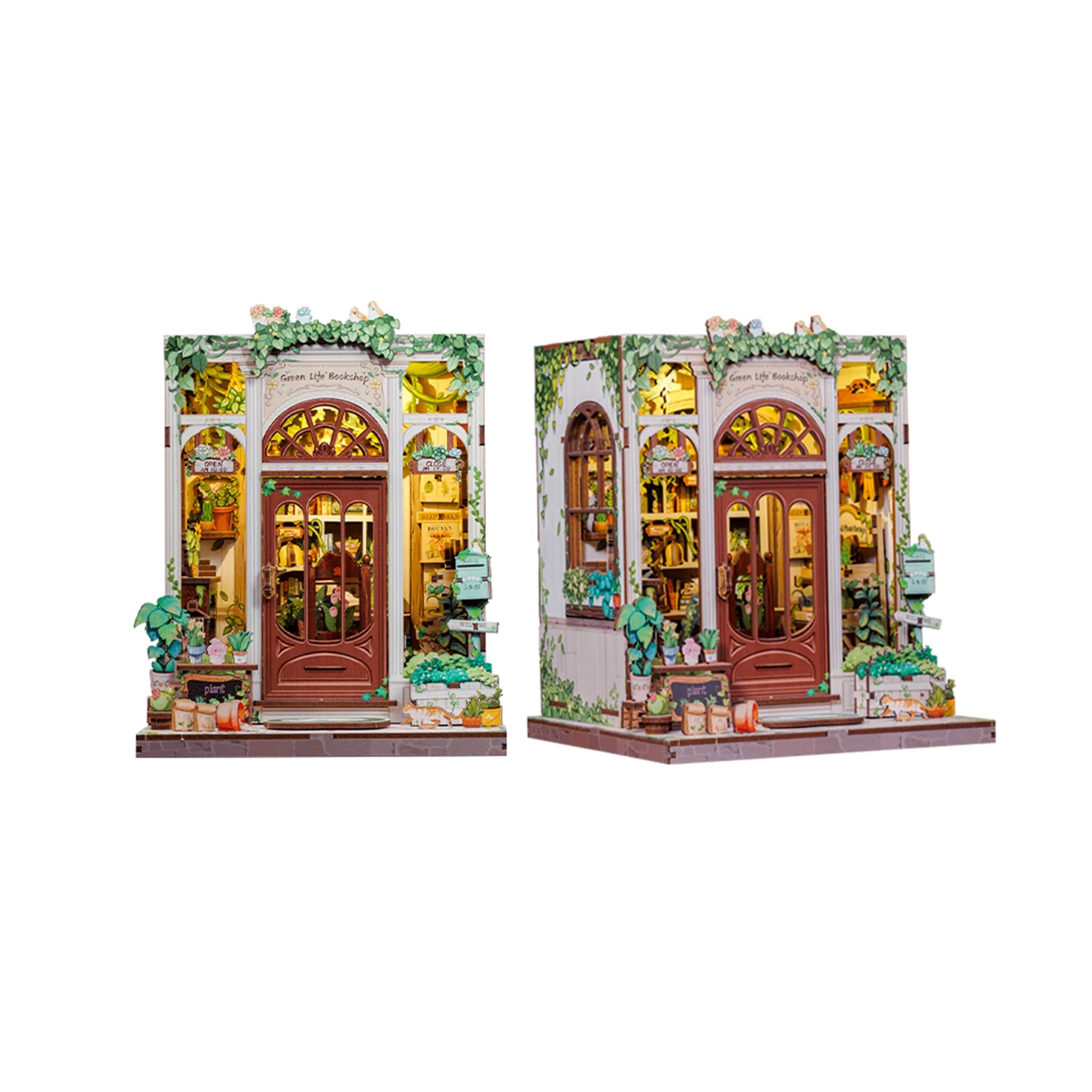 Vida Verde Livraria Casa Miniatura DIY