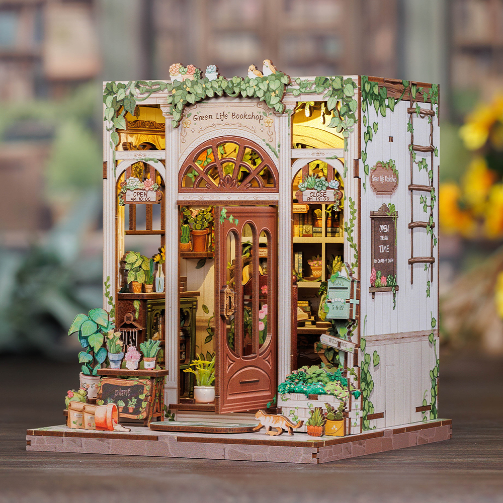 Vida Verde Livraria Casa Miniatura DIY