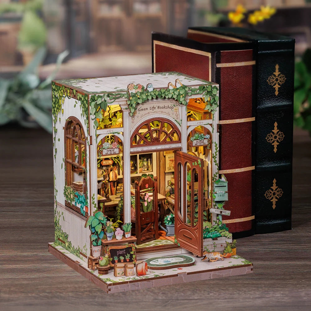 Vida Verde Livraria Casa Miniatura DIY