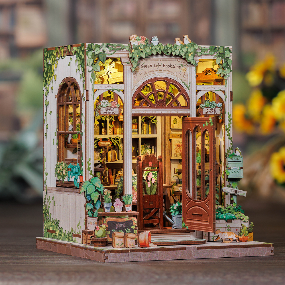 Vida Verde Livraria Casa Miniatura DIY