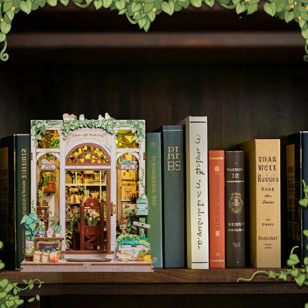 Vida Verde Livraria Casa Miniatura DIY