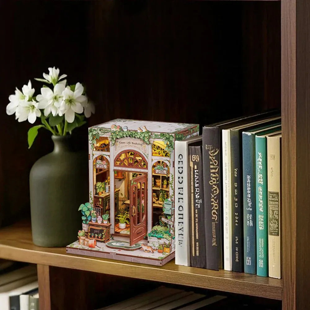 Vida Verde Livraria Casa Miniatura DIY