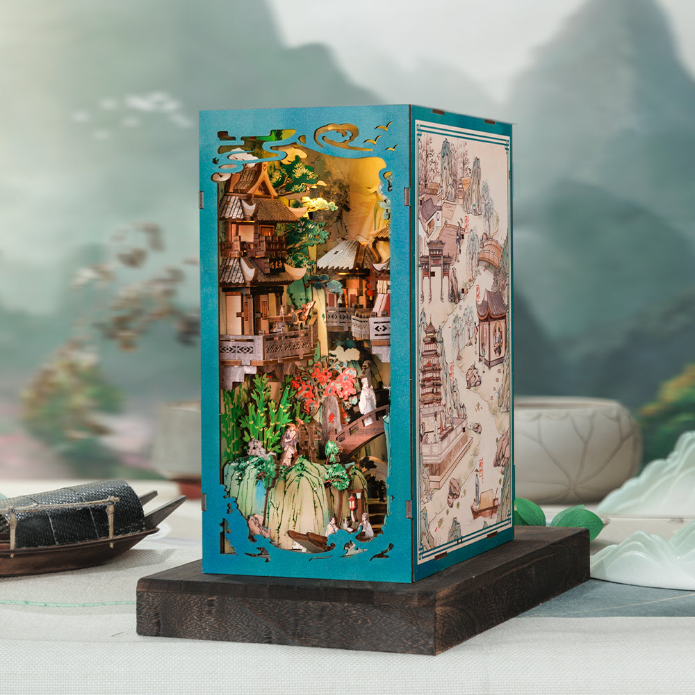 Vilarejo Oriental Book Nook DIY