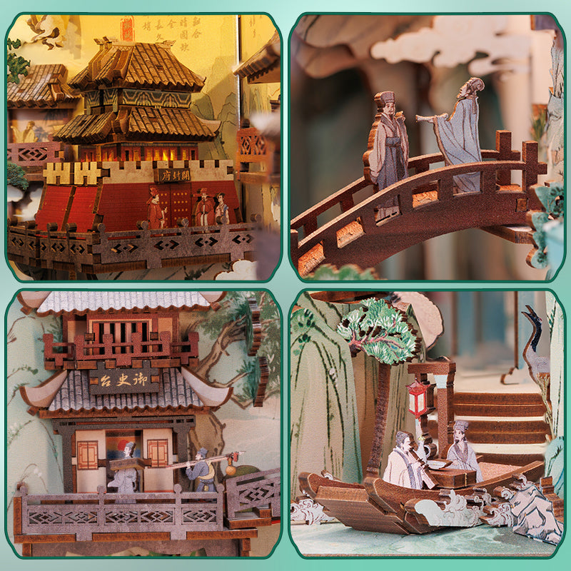 Vilarejo Oriental Book Nook DIY