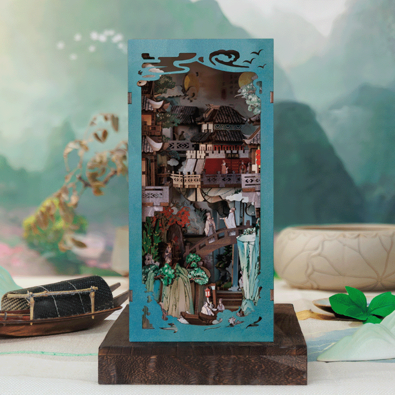 Vilarejo Oriental Book Nook DIY