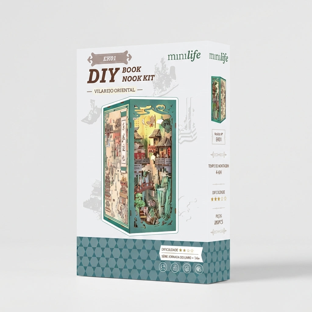Vilarejo Oriental | Book Nook DIY
